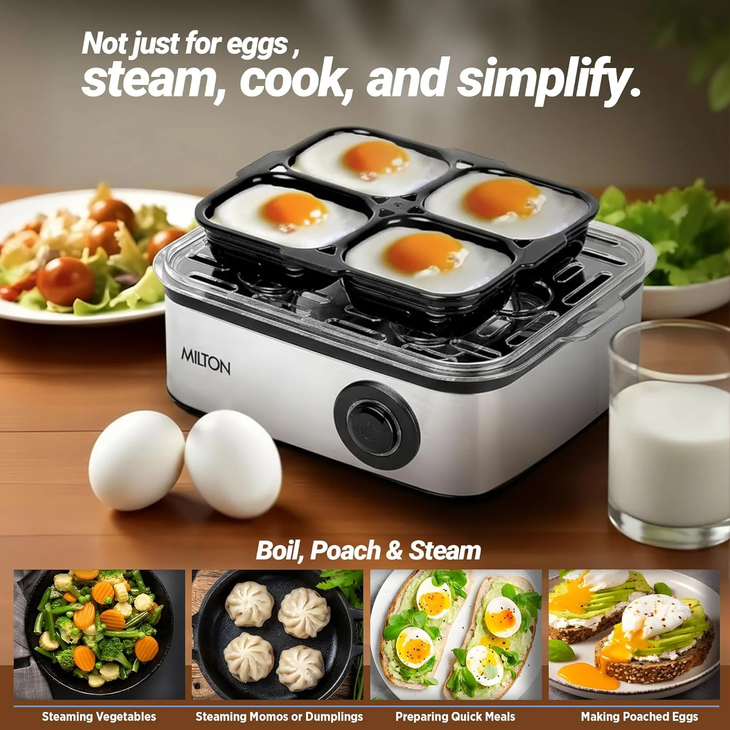 2-In-1 Egg Boiler & Poacher (Milton) - Image 4