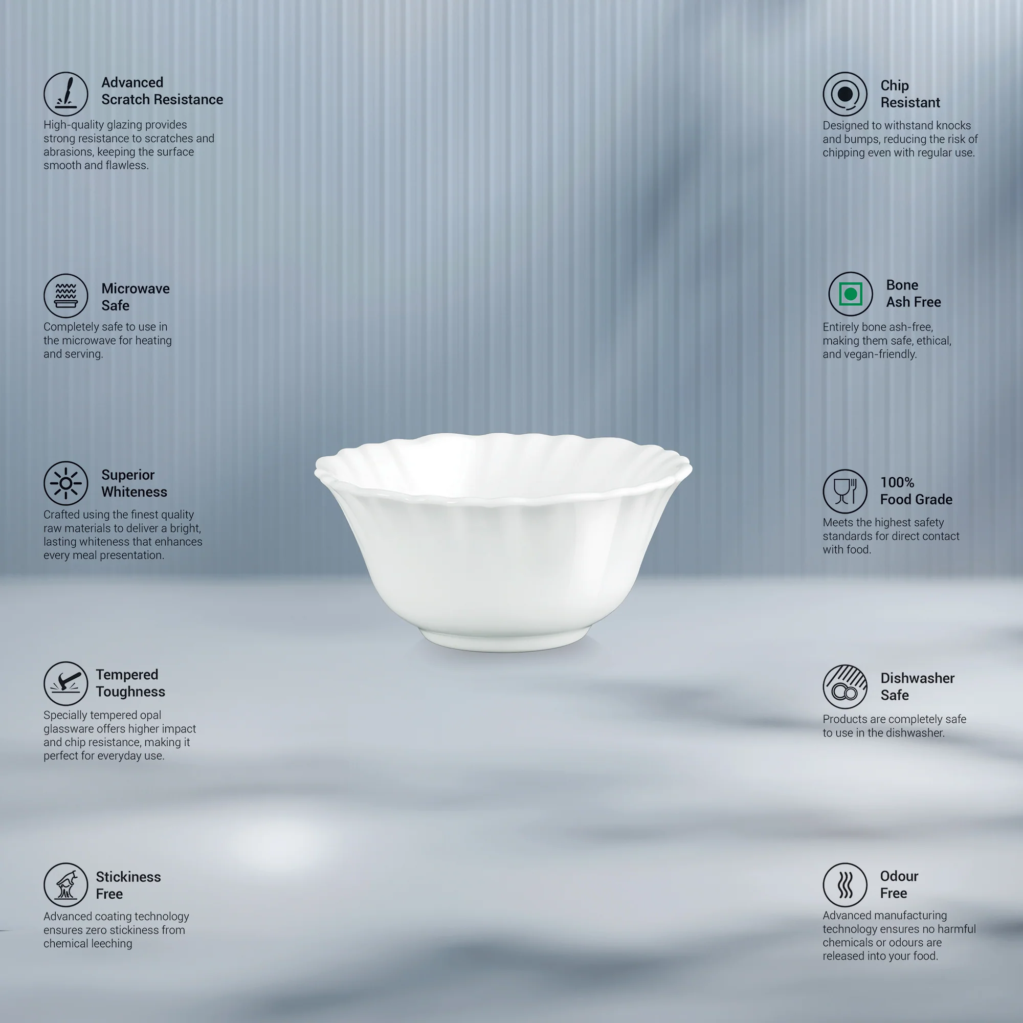 Aurelia Collection 6 Pcs Bowl Set - STRIA (Treo By Milton) - Image 2