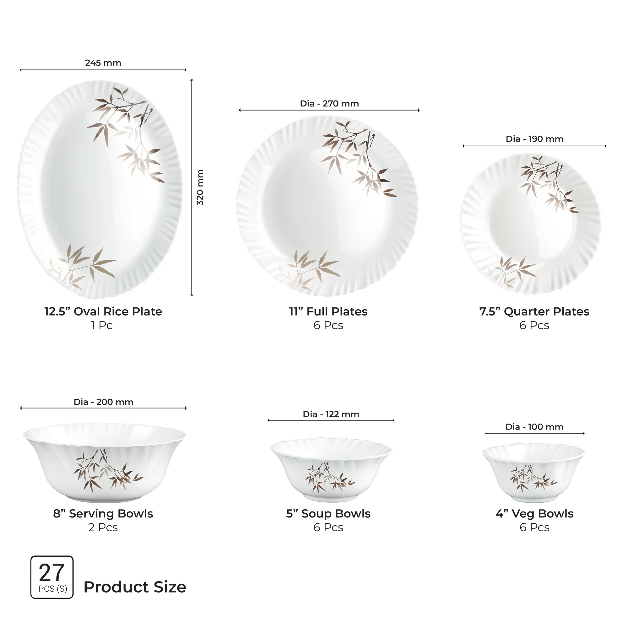 Aurelia Collection Dinner Set - ARASHI - Image 3