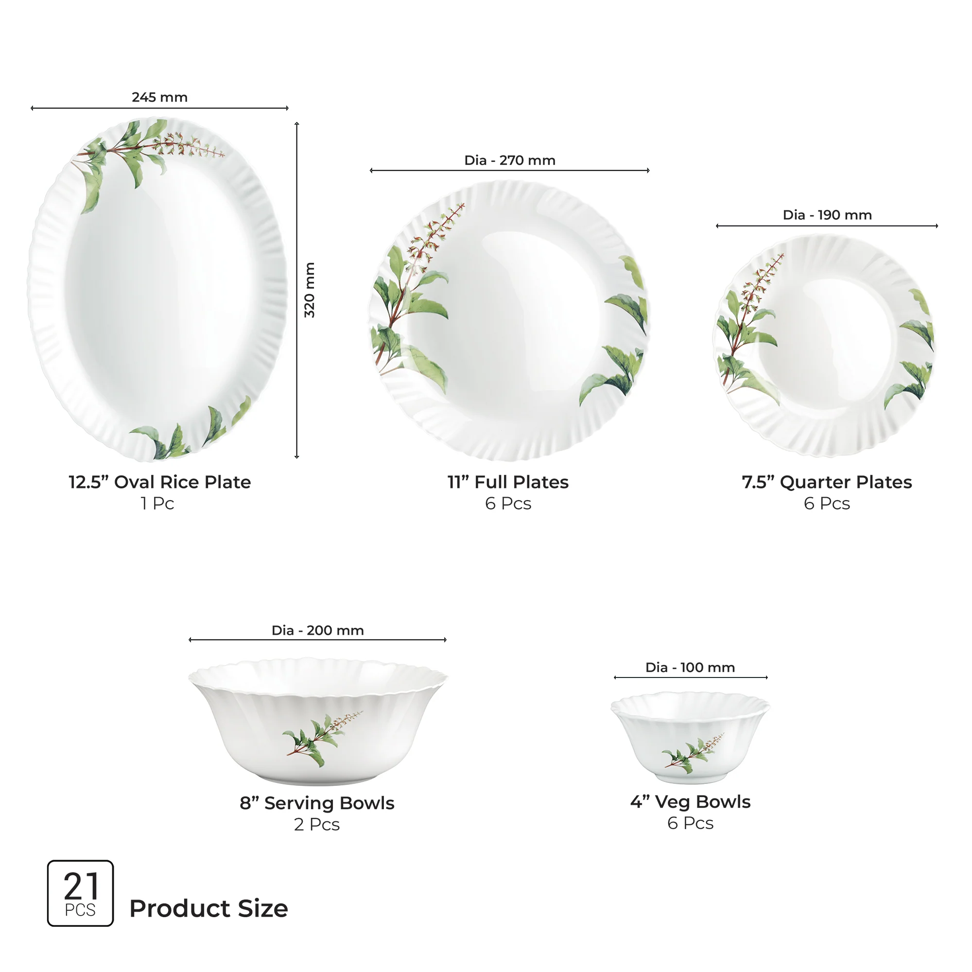 Aurelia Collection Dinner Set - SAVIRA - Image 7