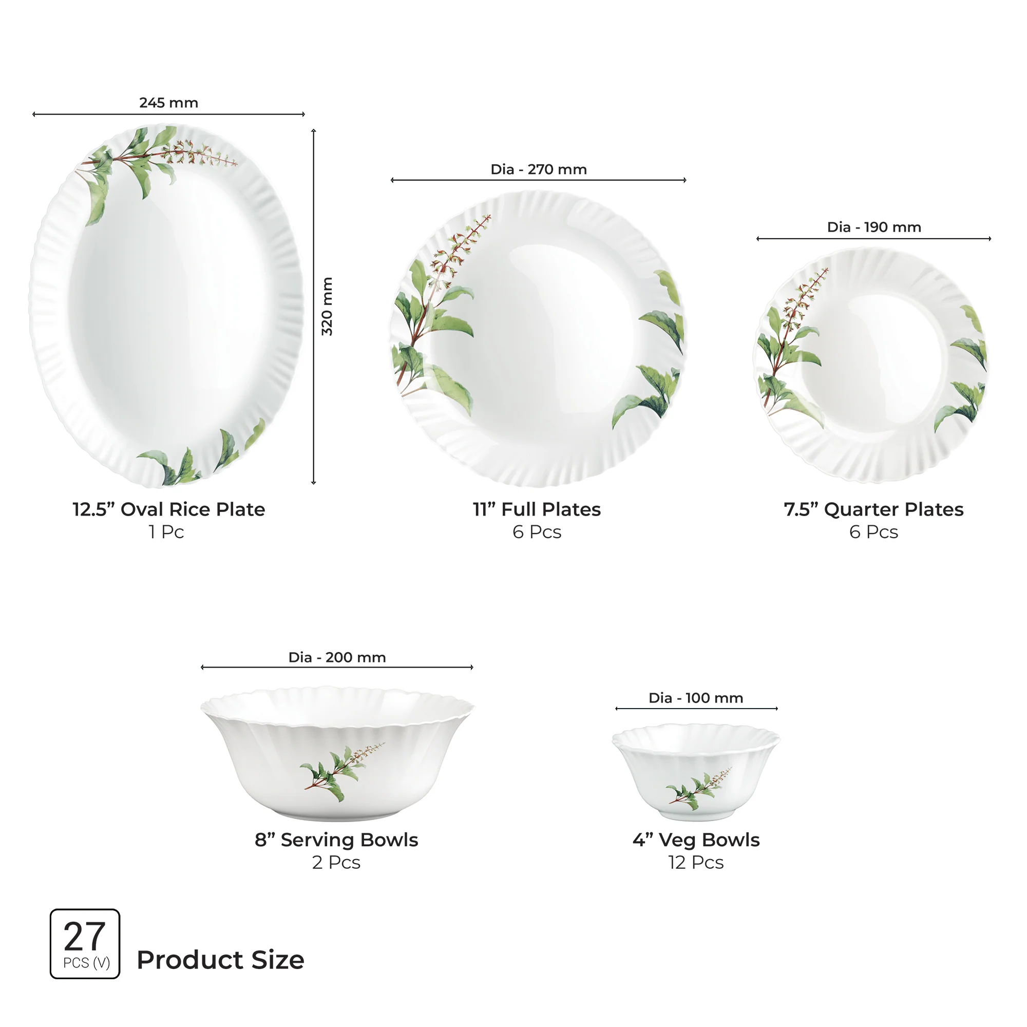 Aurelia Collection Dinner Set - SAVIRA - Image 8