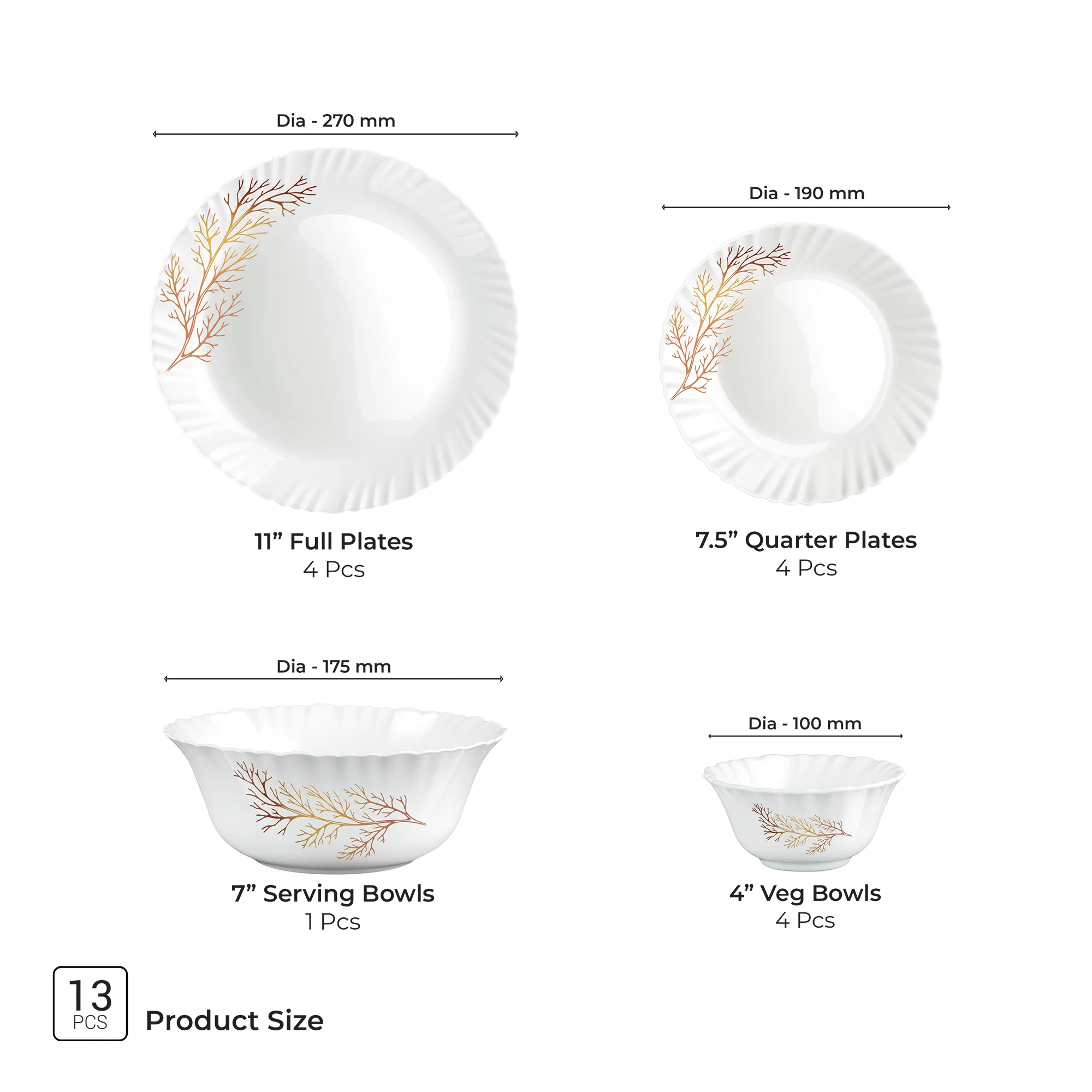 Aurelia Collection Dinner Set - SILVIA - Image 5