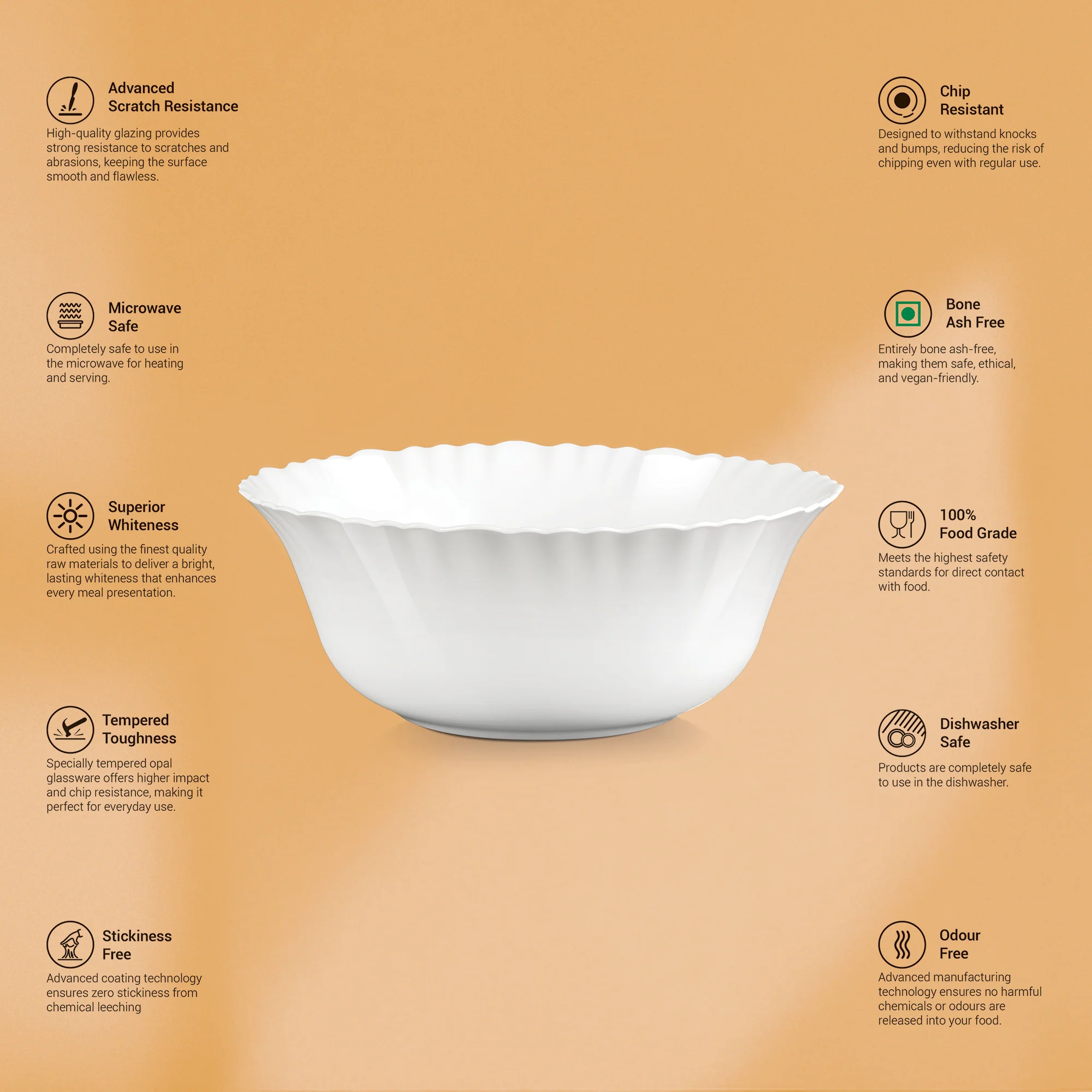 Aurelia Collection Serving Bowl 1 Pc - MAPELLE (Treo by Milton) - Image 2