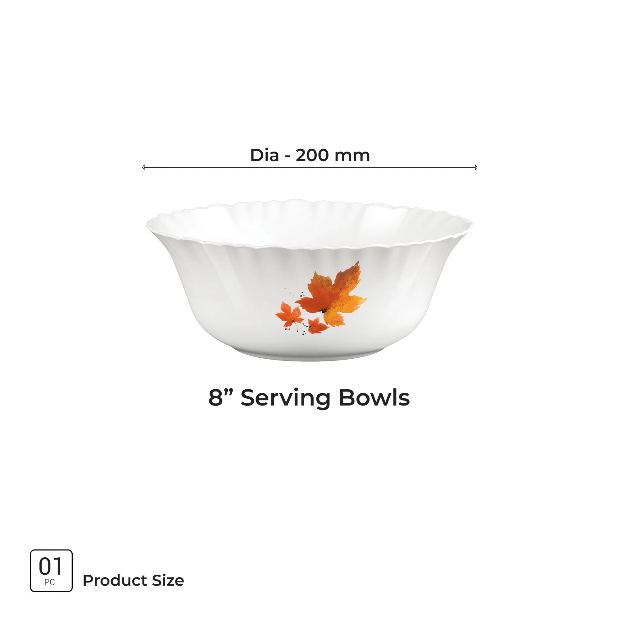 Aurelia Collection Serving Bowl 1 Pc - MAPELLE (Treo by Milton) - Image 6