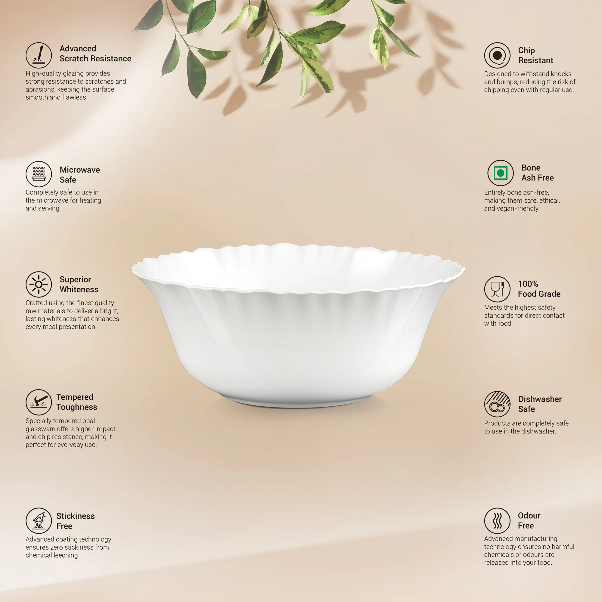 Aurelia Collection Serving Bowl 1 Pc - MEENA (Treo by Milton) - Image 2