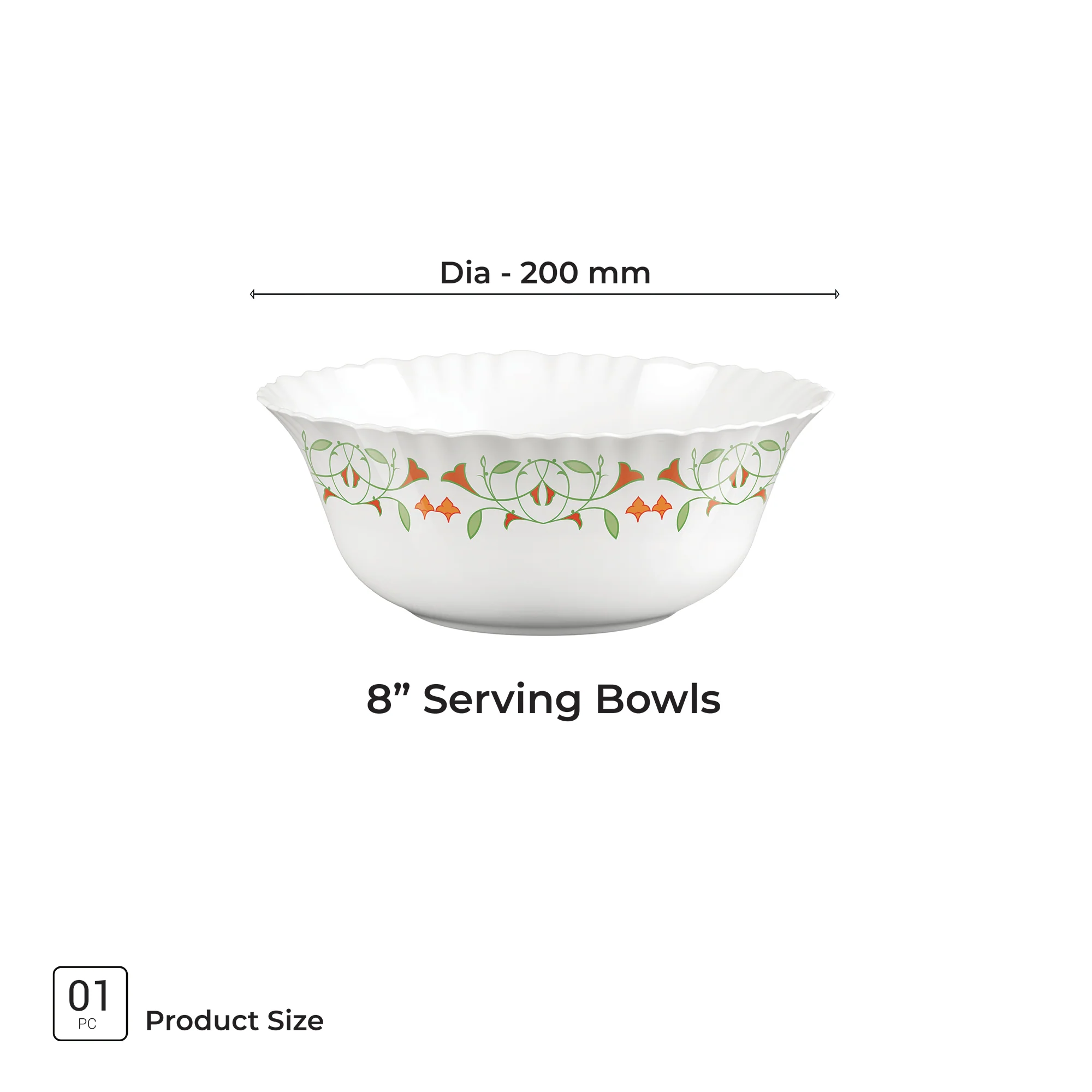 Aurelia Collection Serving Bowl 1 Pc - MEENA (Treo by Milton) - Image 6