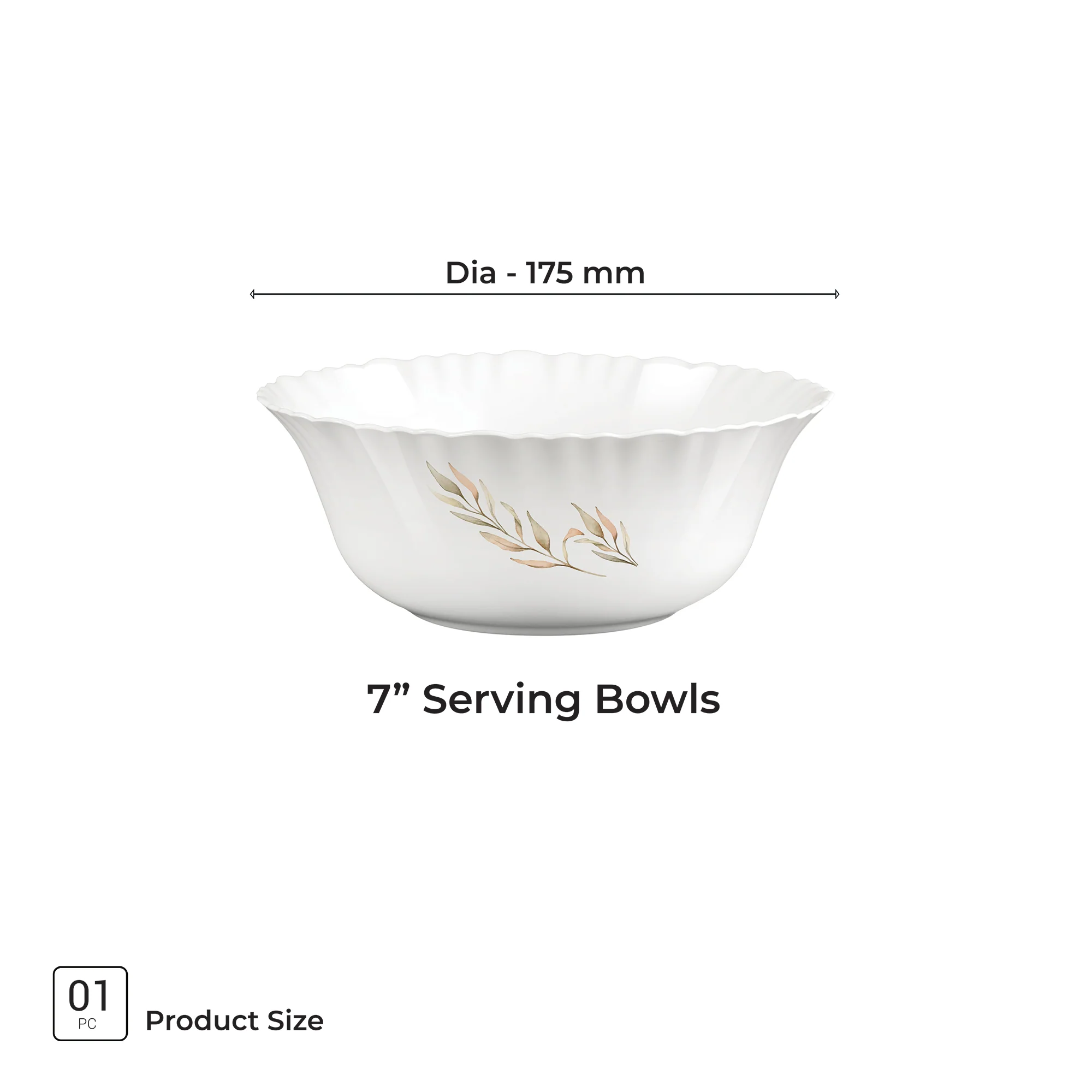 Aurelia Collection Serving Bowl 1 Pc - SELENE (Treo by Milton) - Image 3