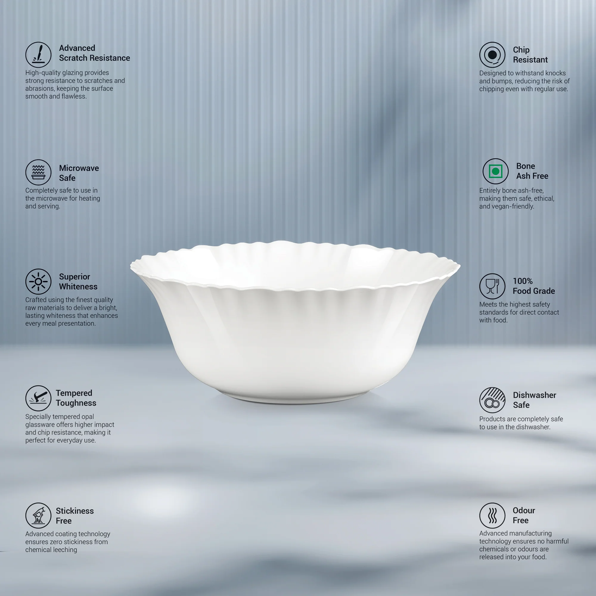 Aurelia Collection Serving Bowl 1 Pc - STRIA (Treo by Milton) - Image 2