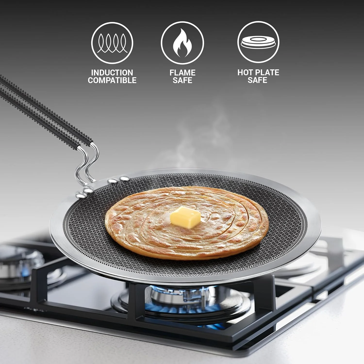 Concave Tawa Honeycomb - (Pro Cook By Milton) - Image 2