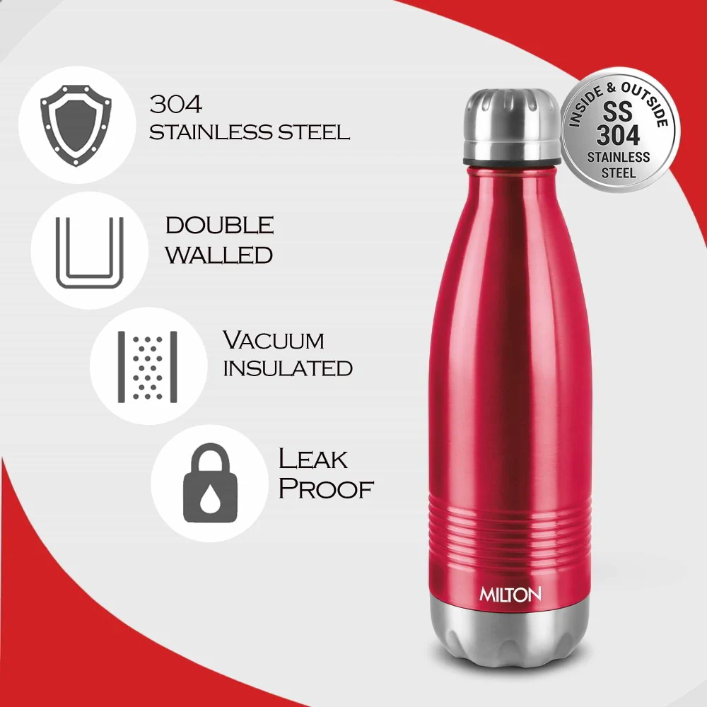 Duo Deluxe Thermosteel Water Bottle (Milton) - Image 5