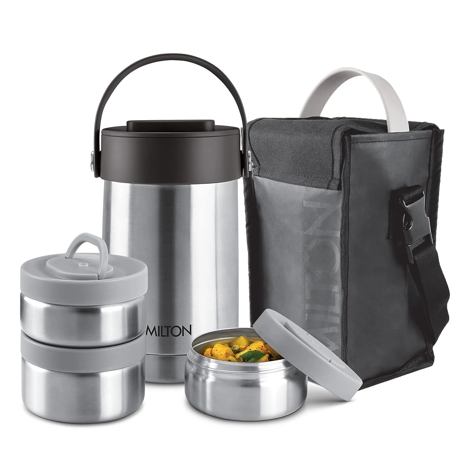 Glamour Thermosteel Stainless Steel Tiffin Box (Milton) - Image 9
