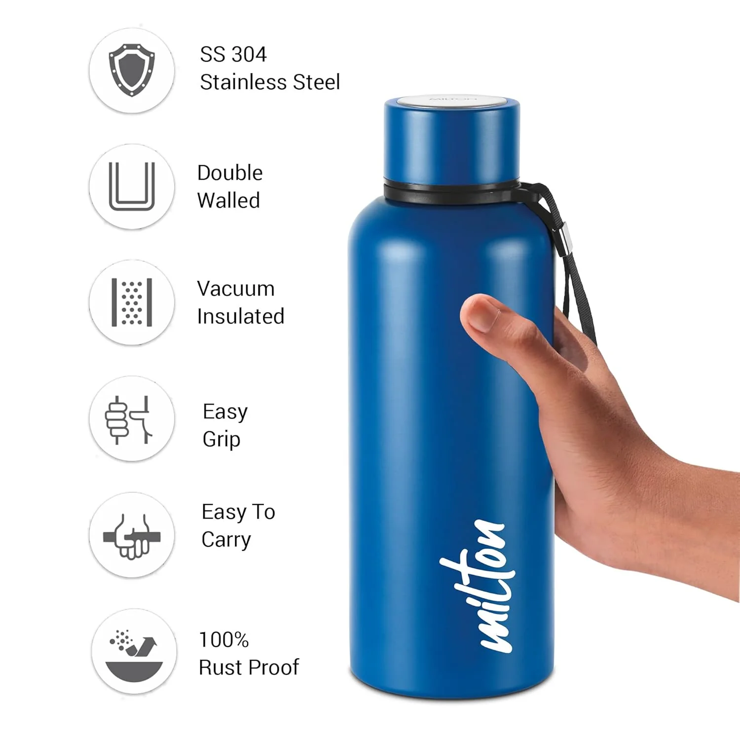 Curated Stamps 3D UV Printed Aura Thermosteel Bottle (Milton) - Image 5