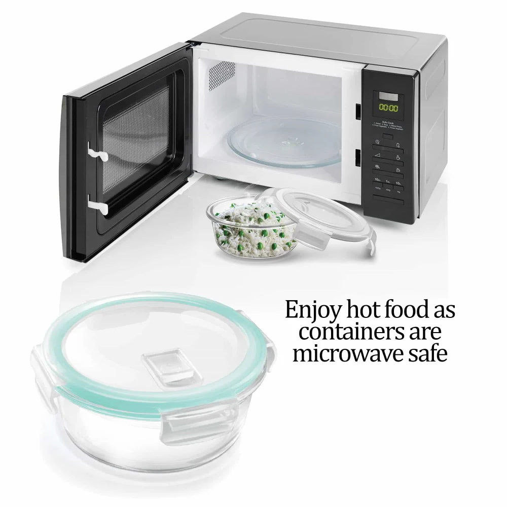Hi Borosilicate Clip Fresh Round Container (Treo by Milton) - Image 5