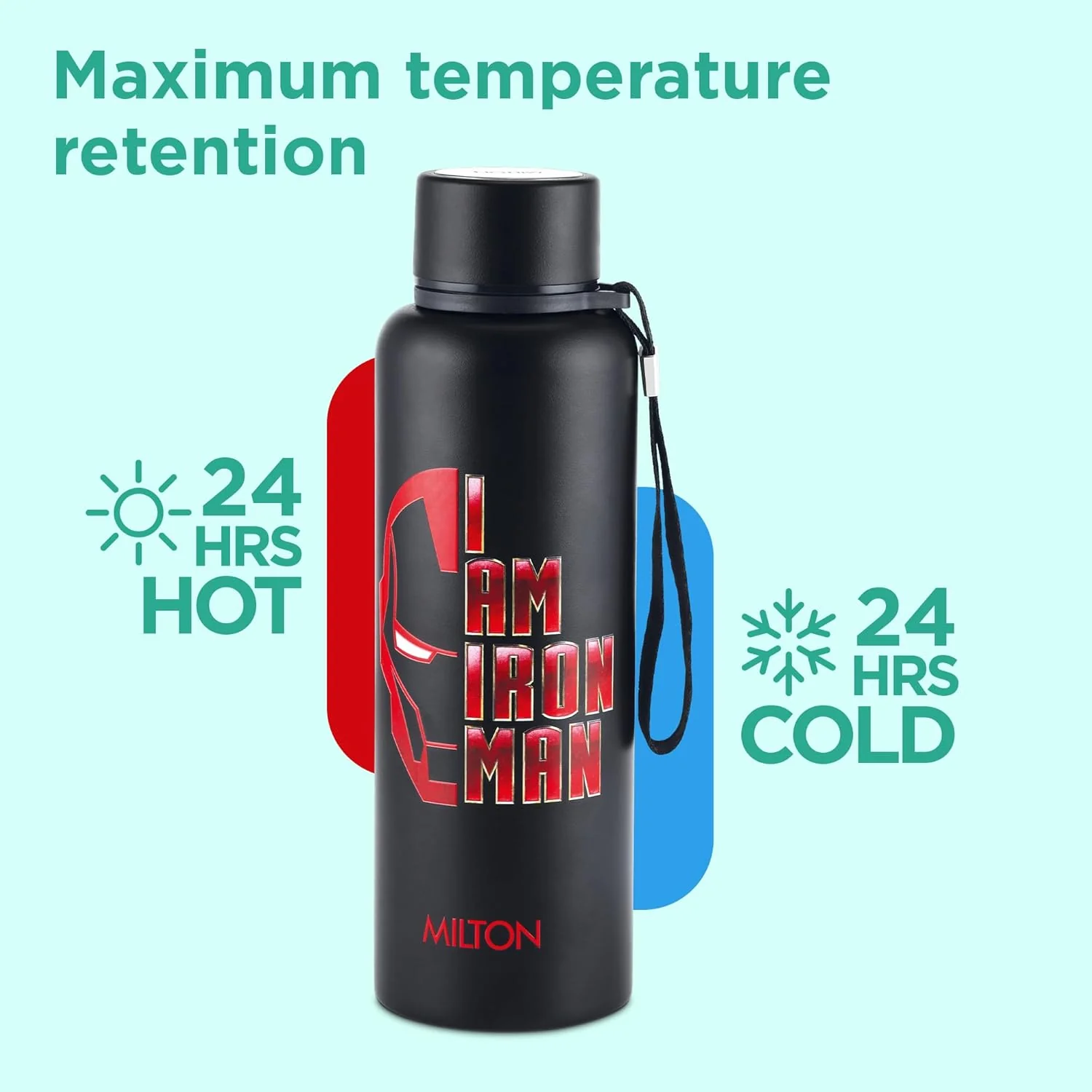 Marvel Iron Man Artedge Water Bottle (Milton) - Image 2