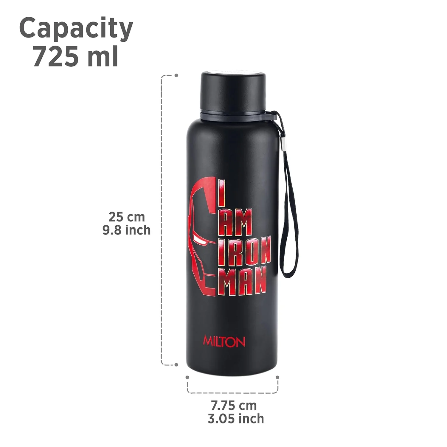 Marvel Iron Man Artedge Water Bottle (Milton) - Image 3