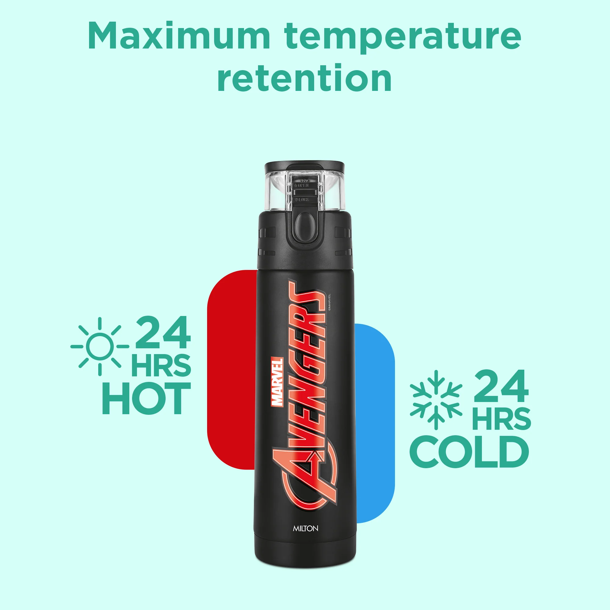 Marvel Mighty Avengers Thermosteel Bottle (Milton) - Image 2