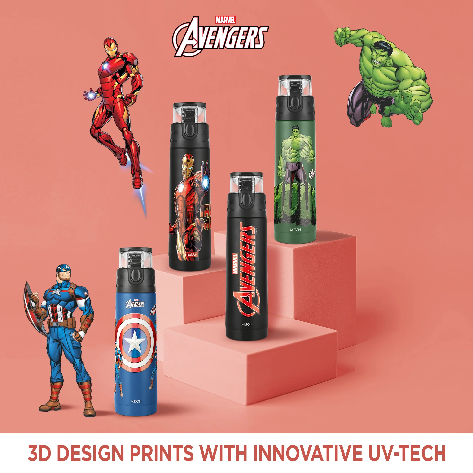 Marvel Mighty Hulk Thermosteel Bottle (Milton) - Image 12