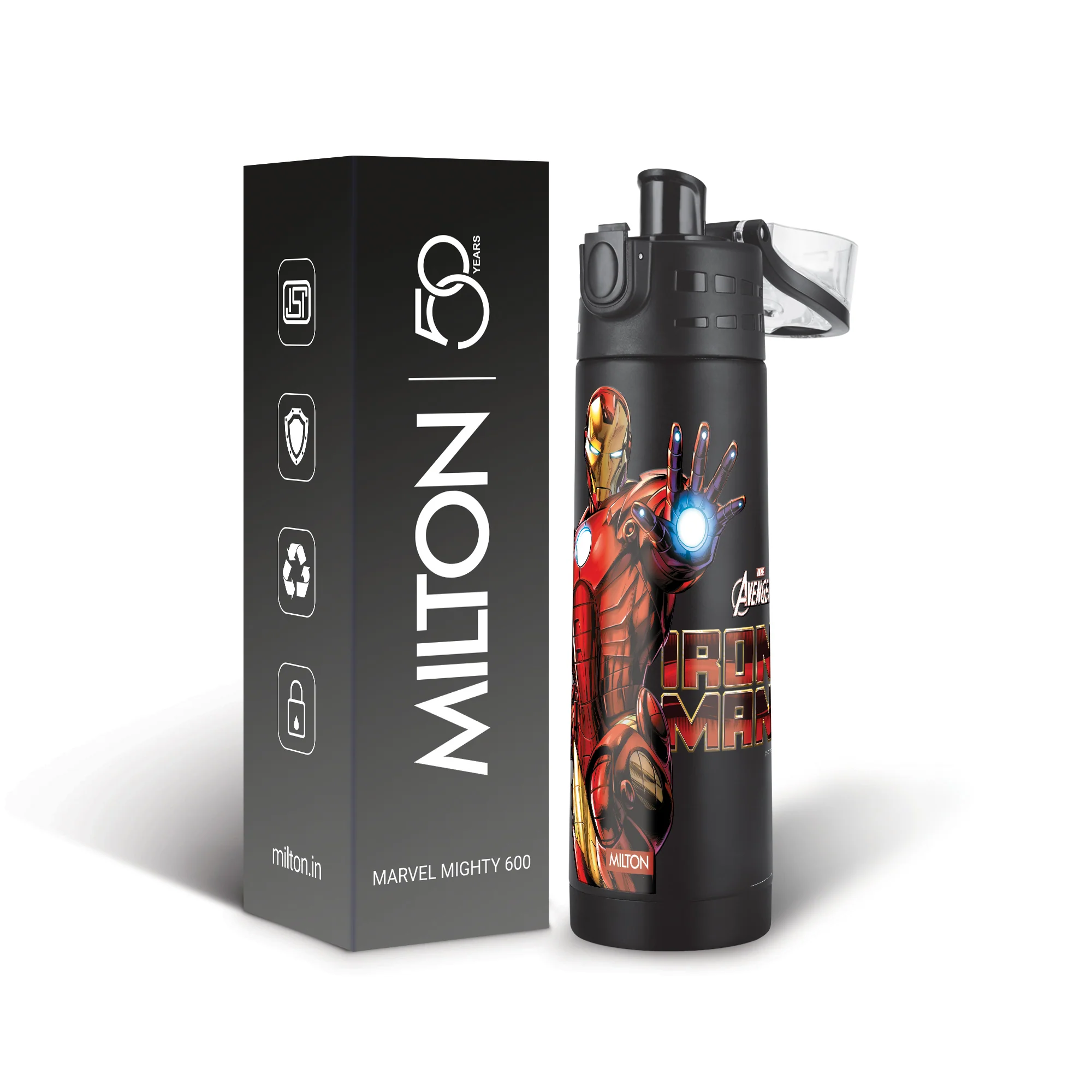 Marvel Mighty Iron Man Thermosteel Bottle (Milton) - Image 11