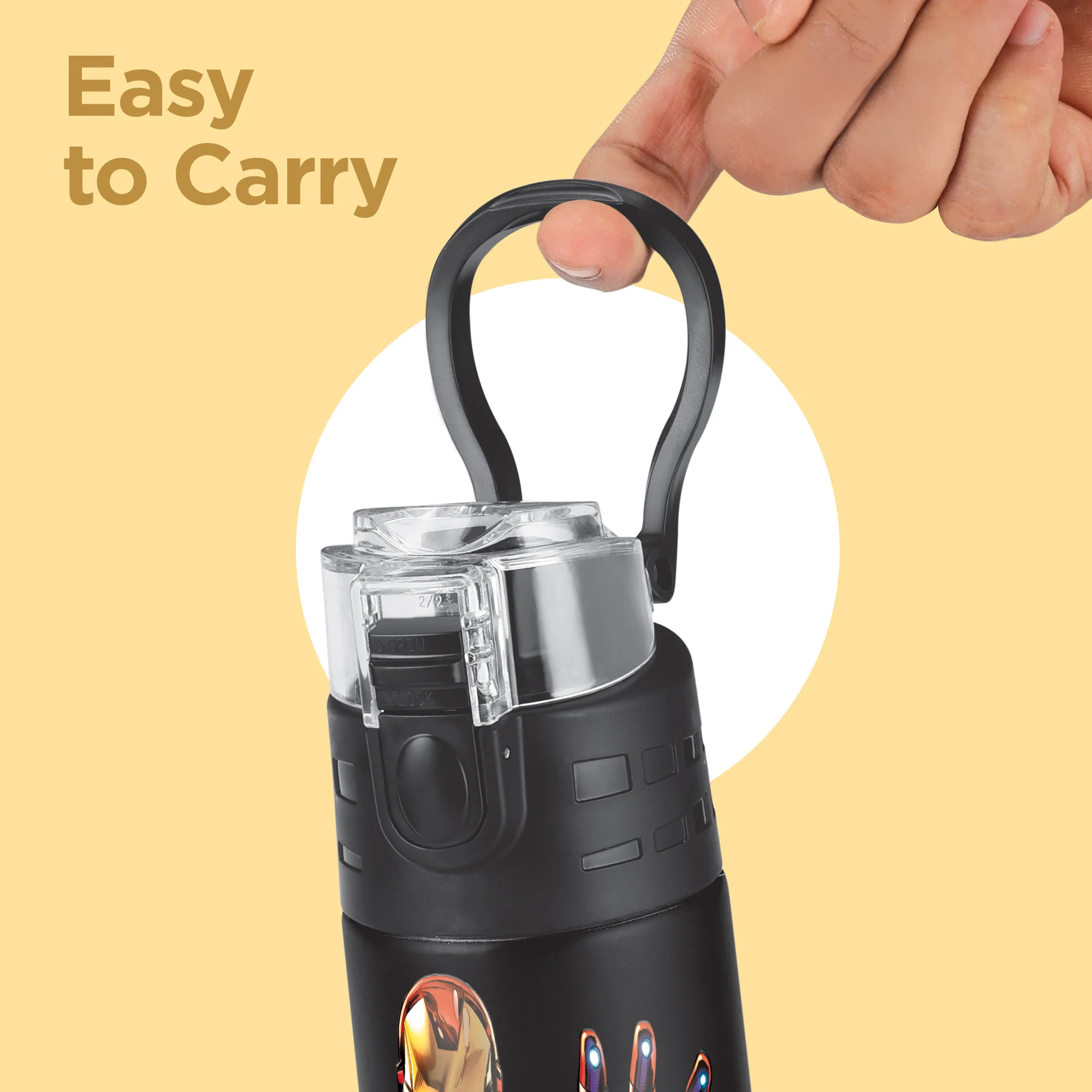 Marvel Mighty Iron Man Thermosteel Bottle (Milton) - Image 8