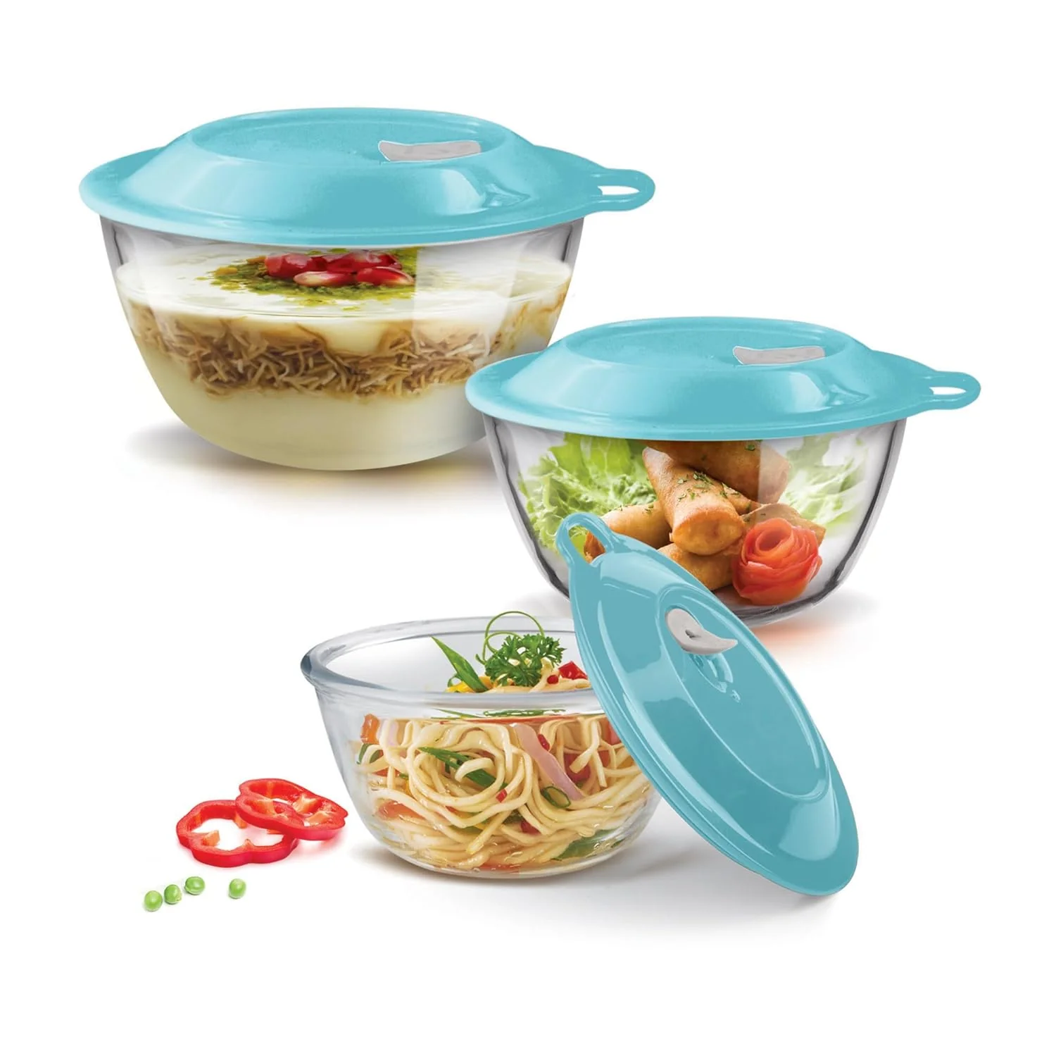 Mixing Bowl 3pc Set With Eazy Lid (Treo by Milton) - Image 8