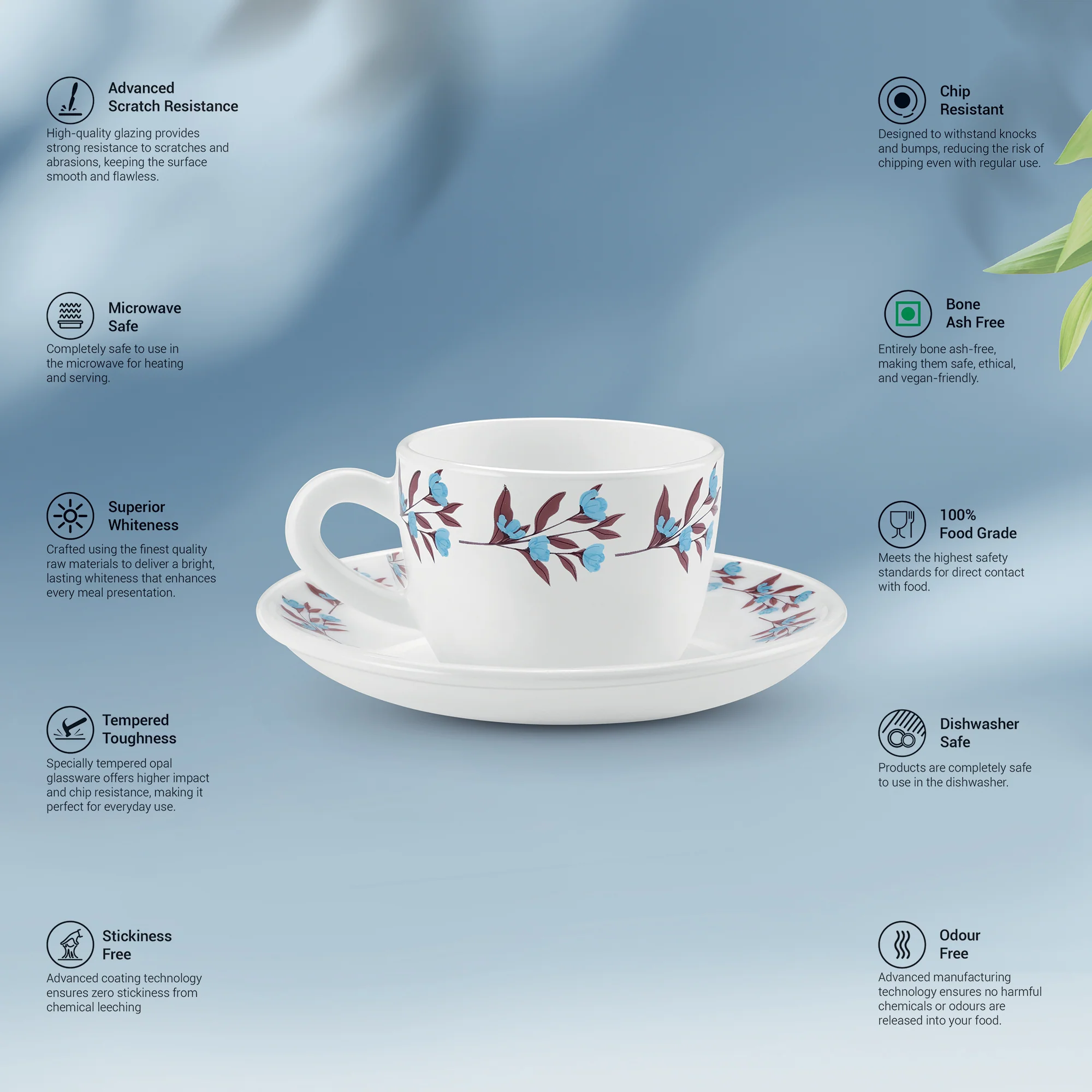 Ophelia 13 CL Cup Saucer Set - LAVELLE (Treo by Milton) - Image 2