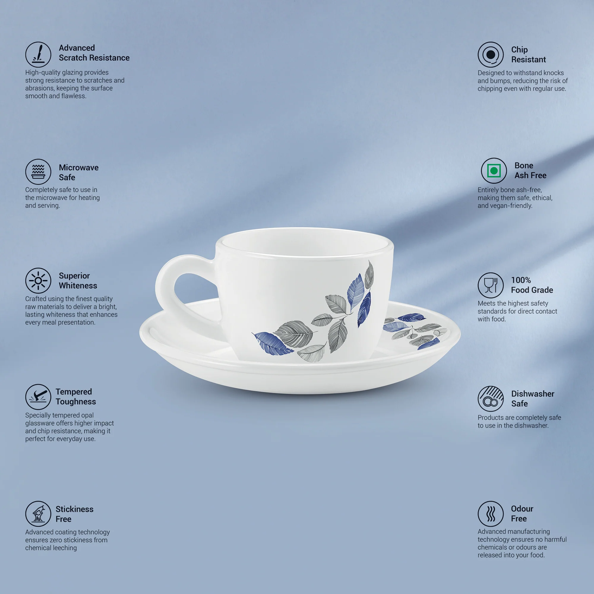 Ophelia 13 CL Cup Saucer Set - LUNIS (Treo by Milton) - Image 2
