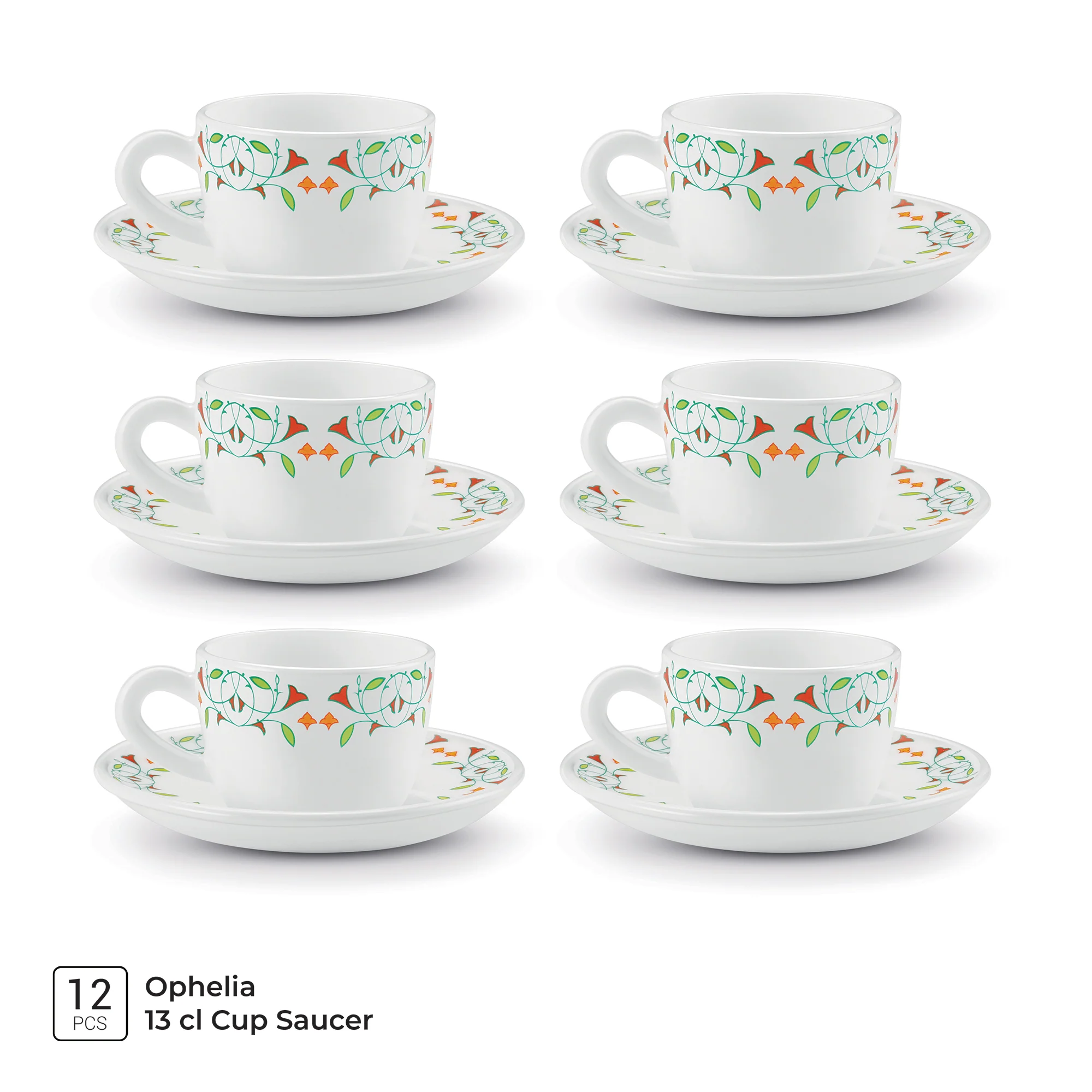 Ophelia 13 CL Cup Saucer Set - MEENA (Treo by Milton) - Image 4