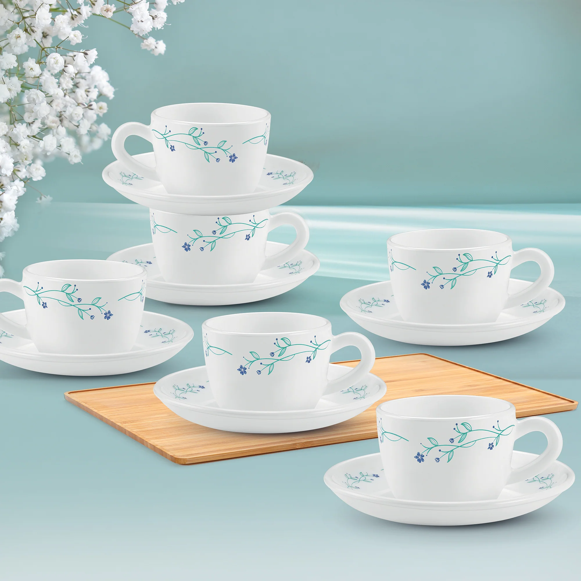 Ophelia 13 CL Cup Saucer Set - MUREL (Treo by Milton)