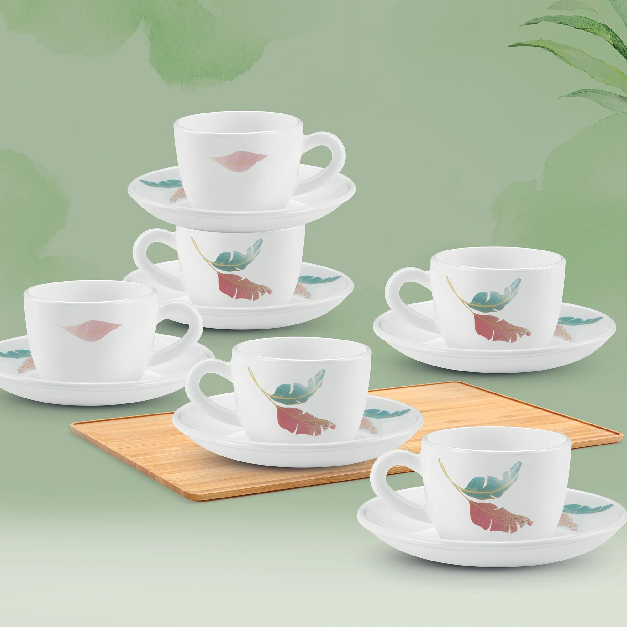 Ophelia 13 CL Cup Saucer Set - PALMA (Treo by Milton)