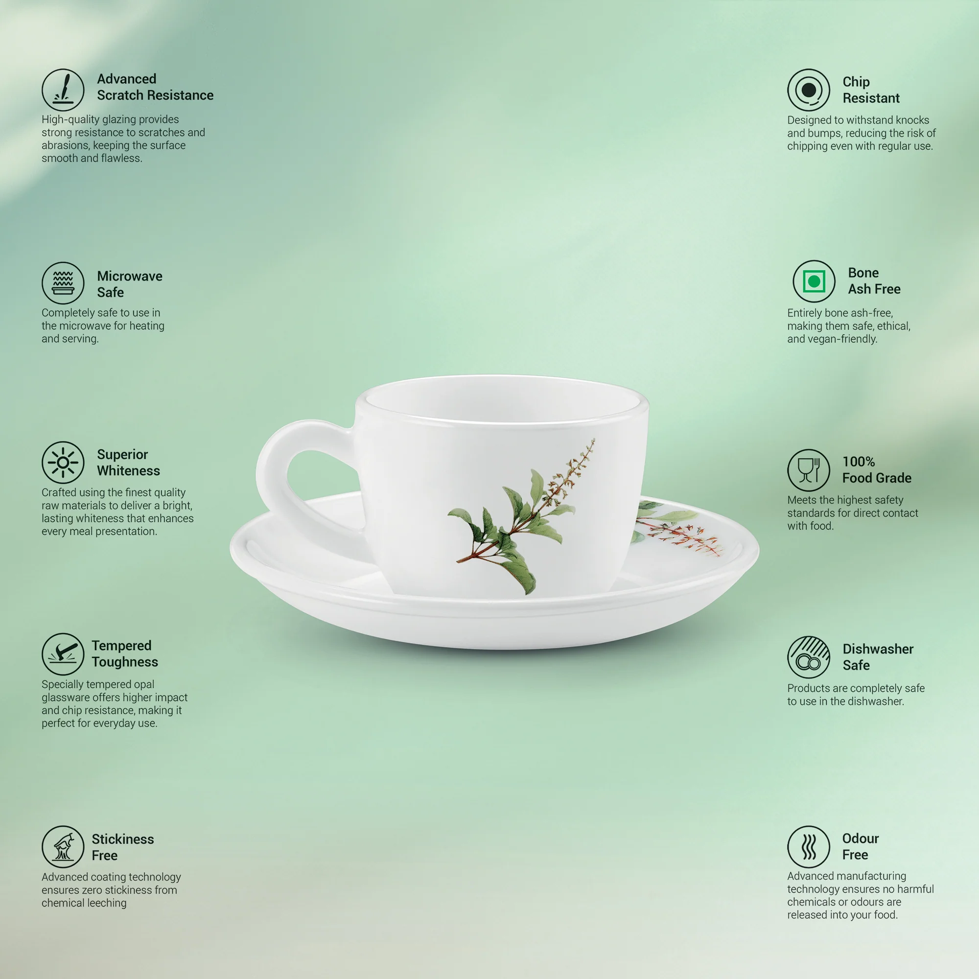 Ophelia 13 CL Cup Saucer Set - SAVIRA (Treo by Milton) - Image 2