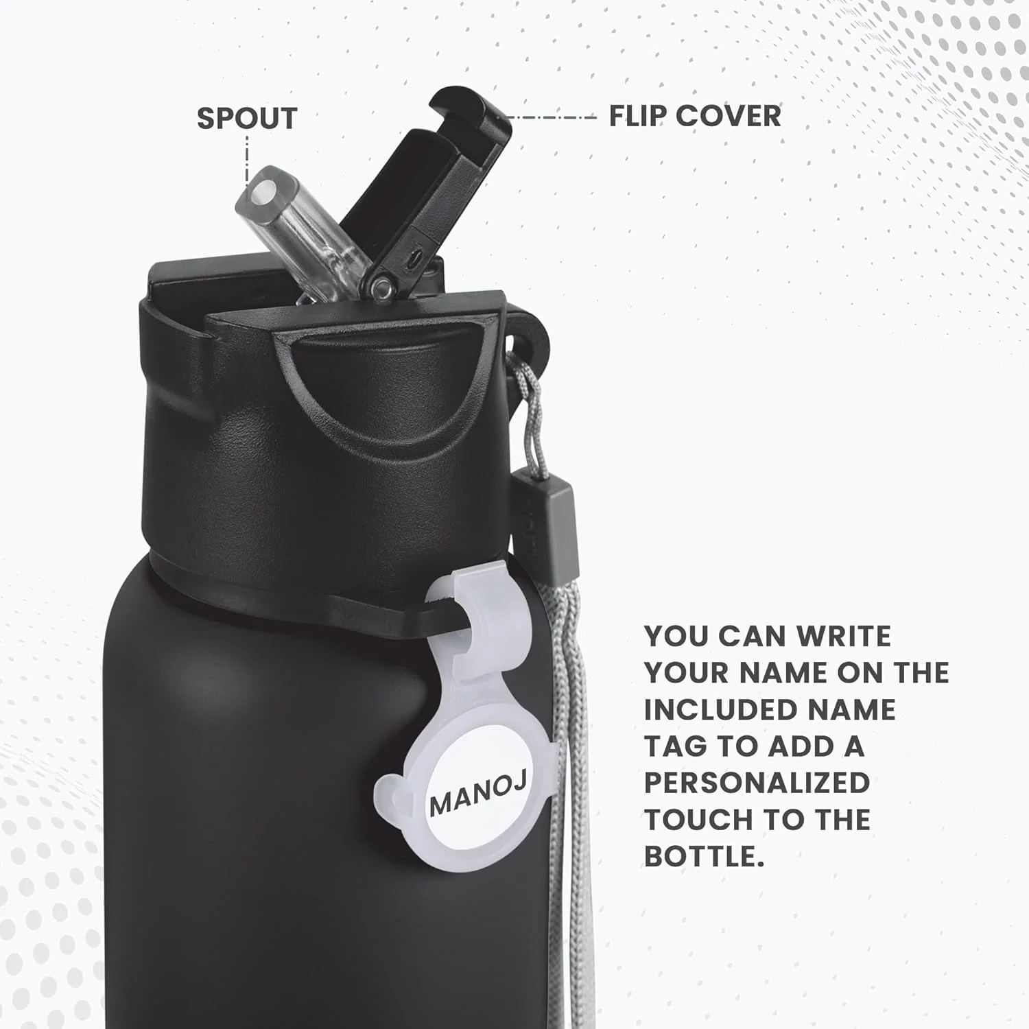 Personalized SipStar Stainless Steel Bottle (Milton) - Image 6