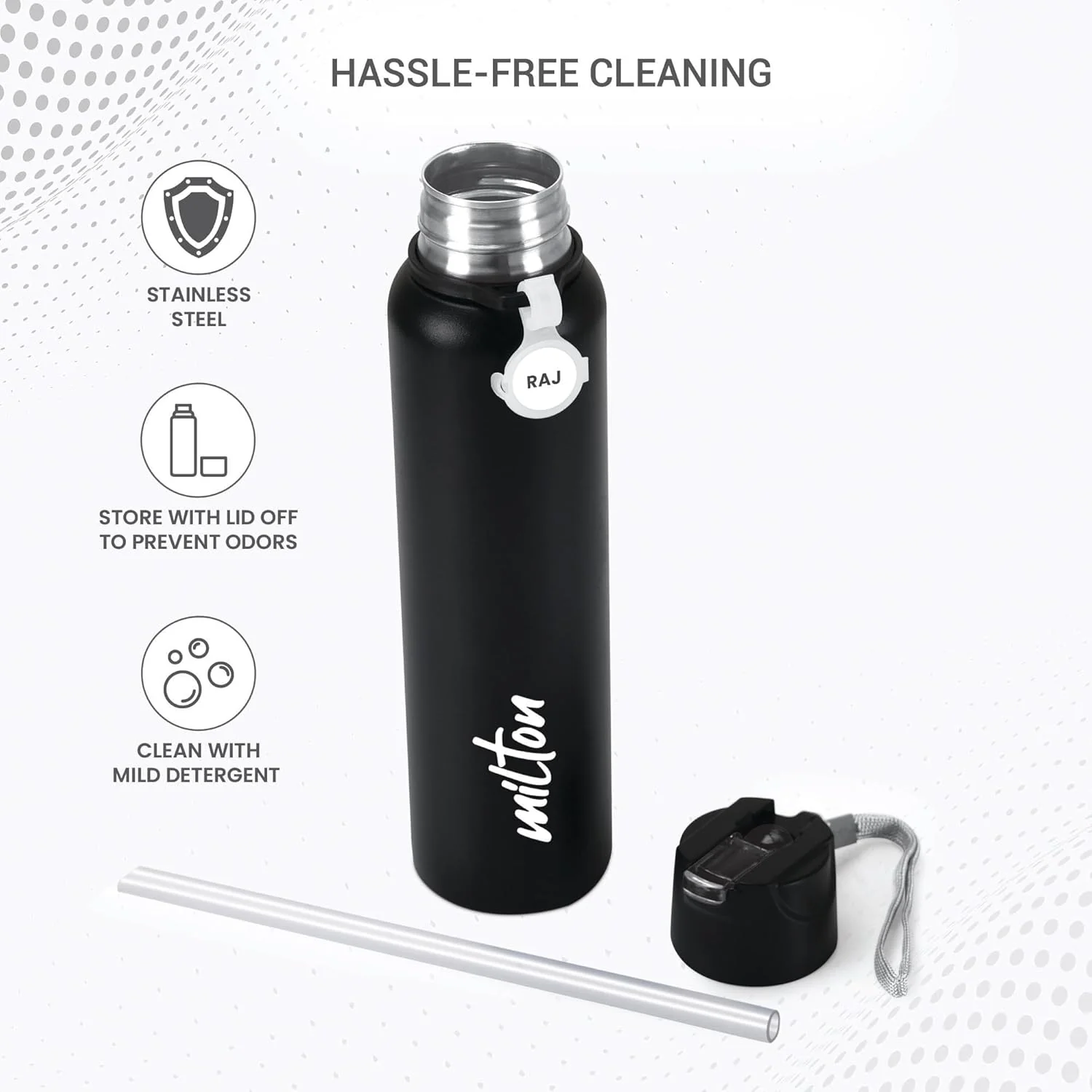 Personalized SipStar Stainless Steel Bottle (Milton) - Image 8