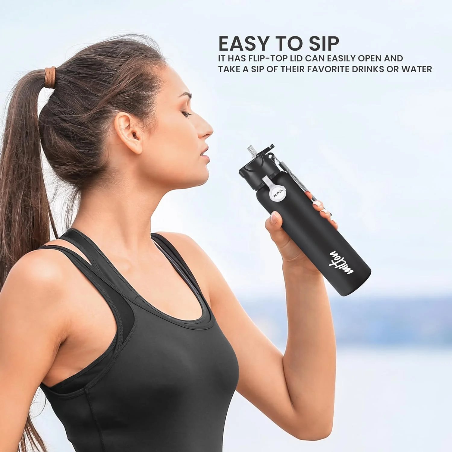 Personalized SipStar Stainless Steel Bottle (Milton) - Image 9