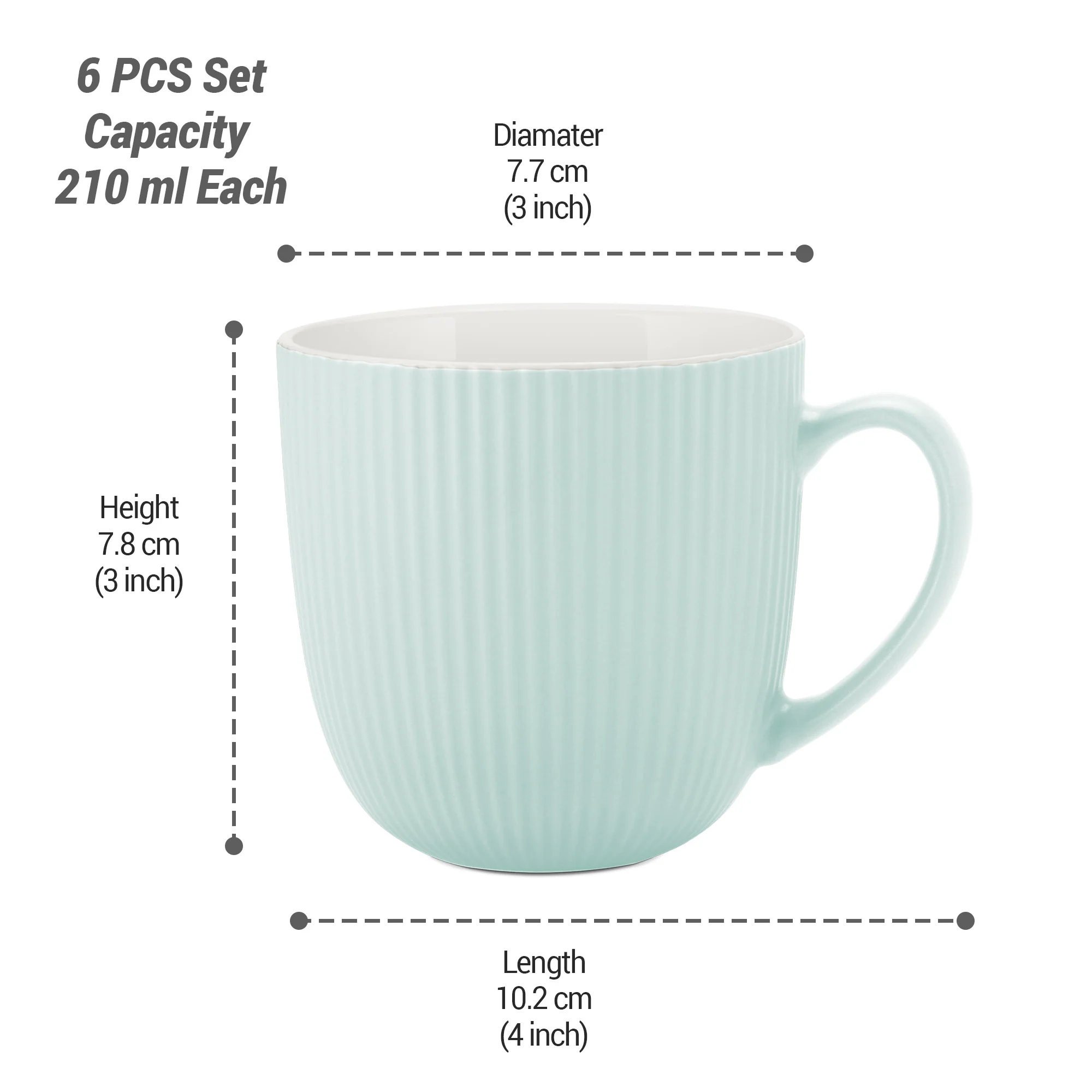 Ridge Ceramic Mug (Treo by Milton) - Image 4