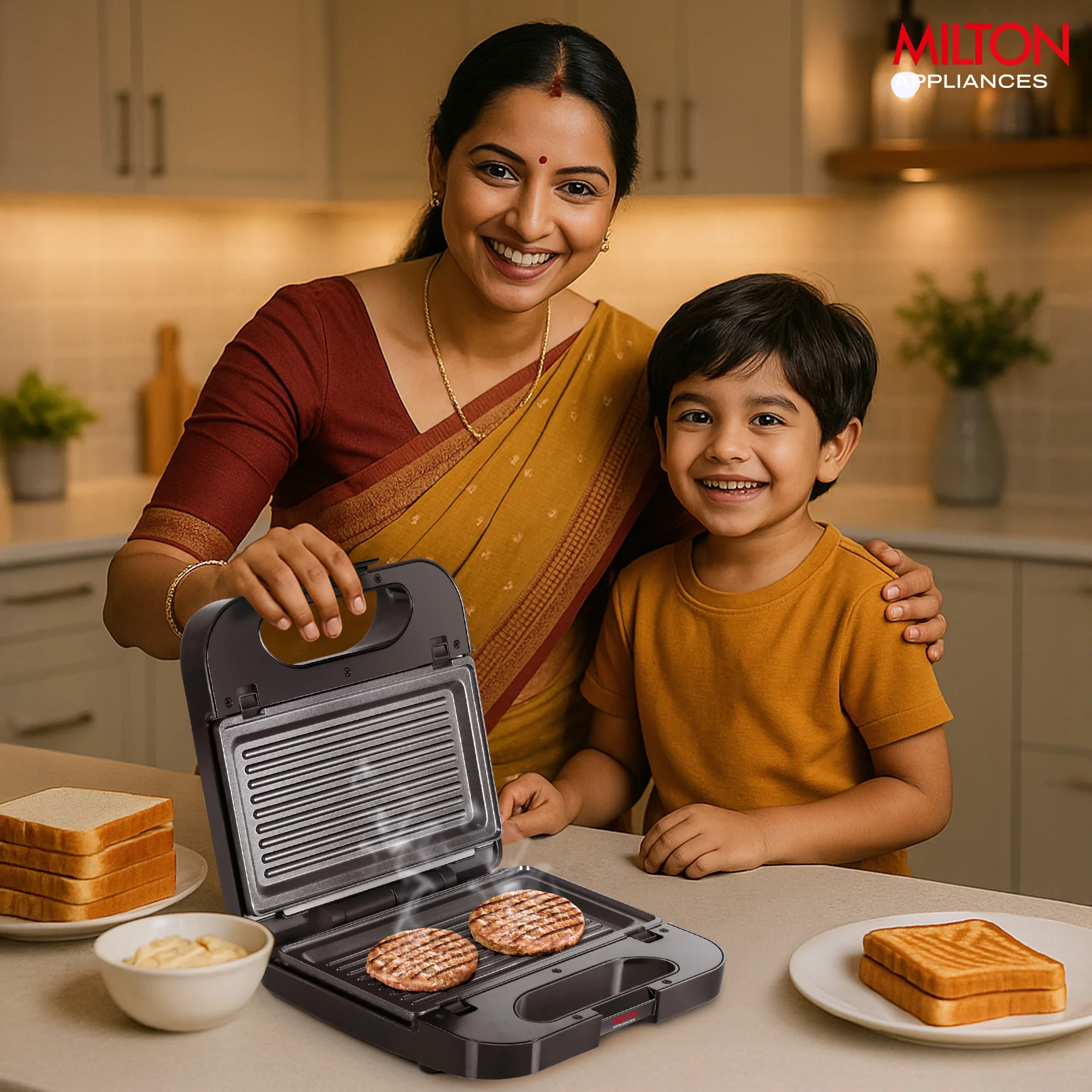 Sandwich Griller 2 in 1 HSM002 (Milton) - Image 7