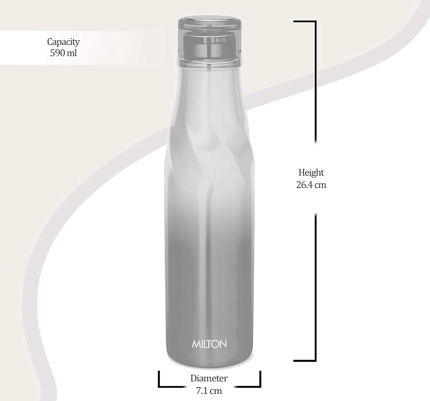 Spiral Thermosteel Bottle (Milton) - Image 2