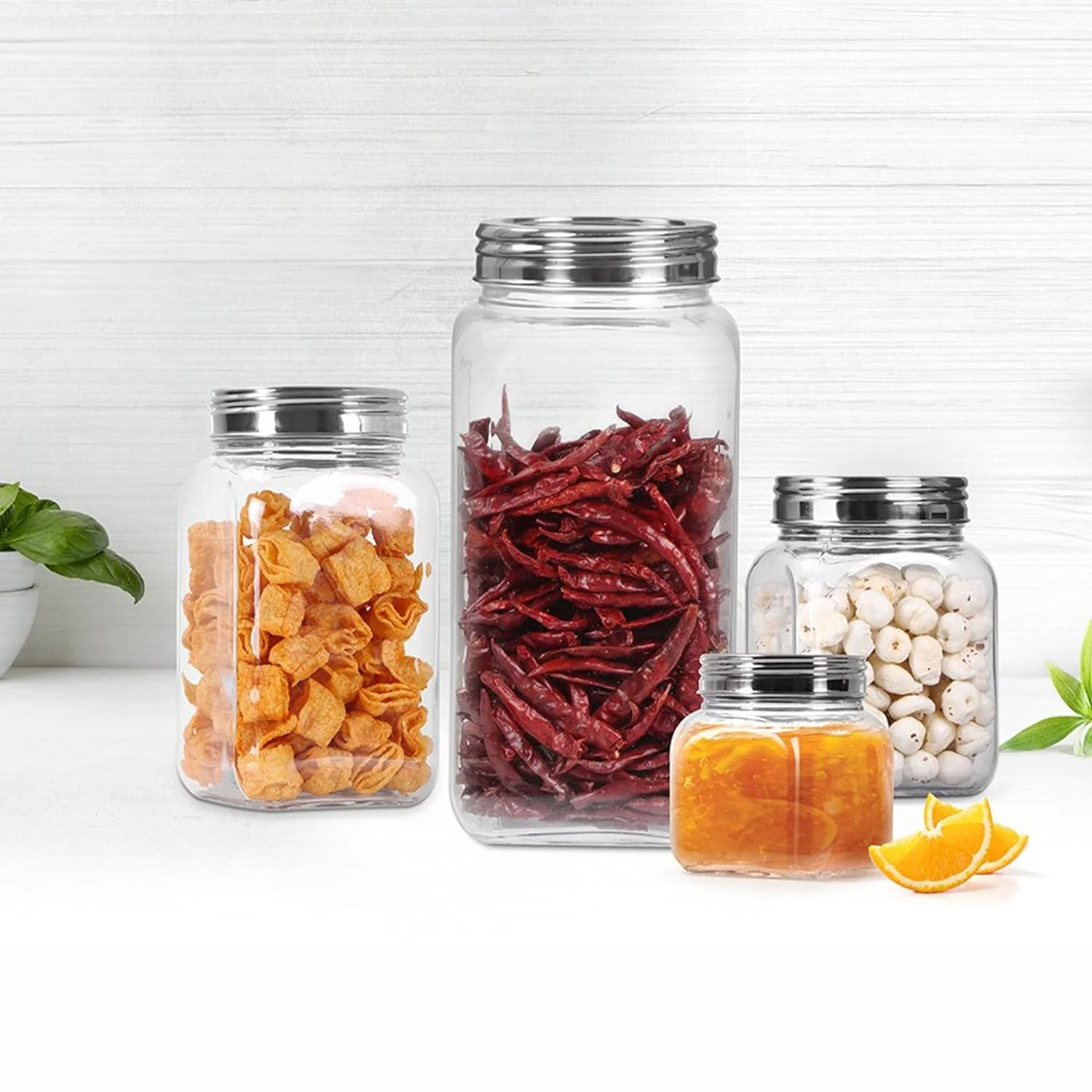 Square Jar With SS 304 Lid (Treo by Milton) - Image 5