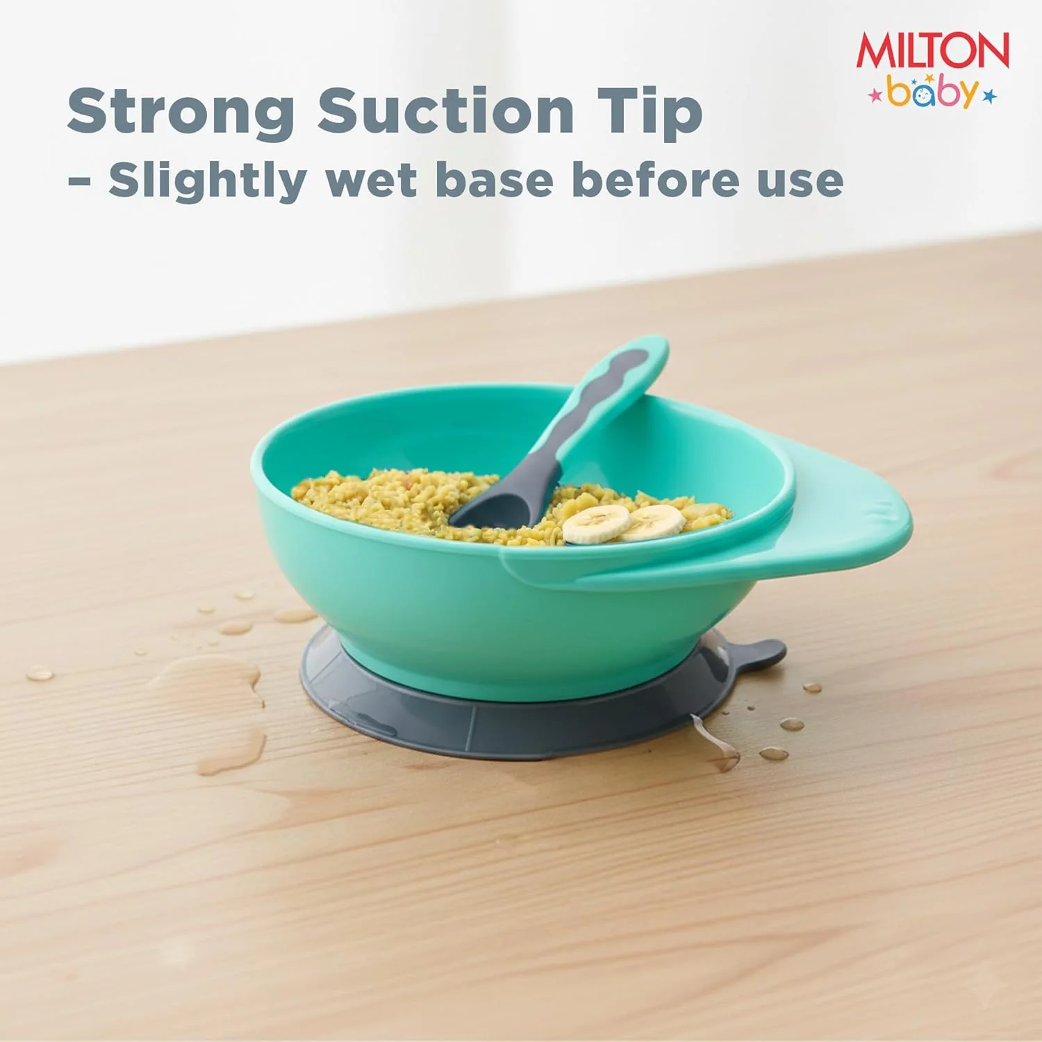 Suction Bowl With Lid Spoon For Baby (Milton) - Image 6
