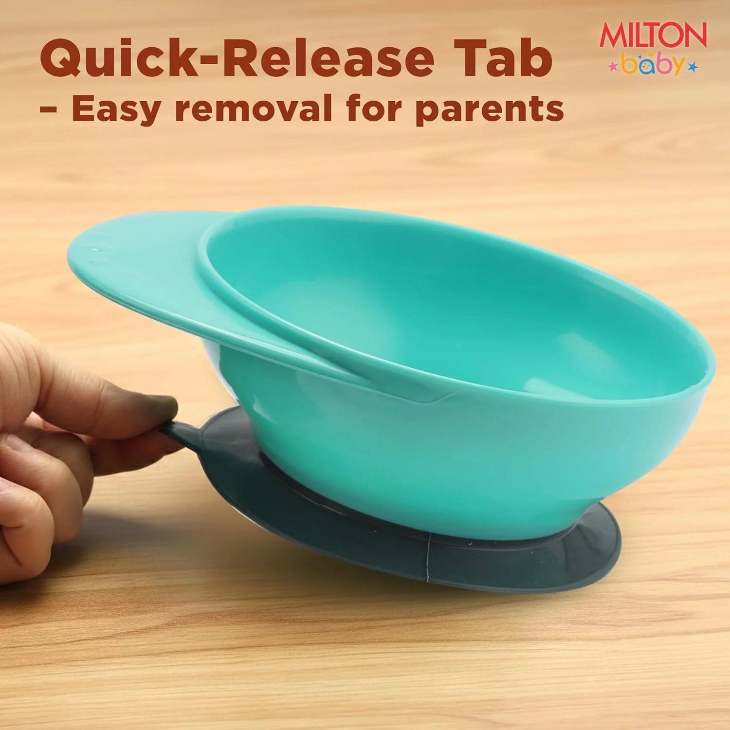 Suction Bowl With Lid Spoon For Baby (Milton) - Image 7