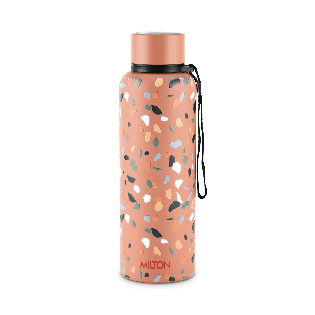 Textured Marble Stones 3D UV Printed Aura Thermosteel Bottle (Milton) - Image 2
