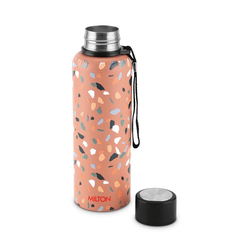 Textured Marble Stones 3D UV Printed Aura Thermosteel Bottle (Milton) - Image 3