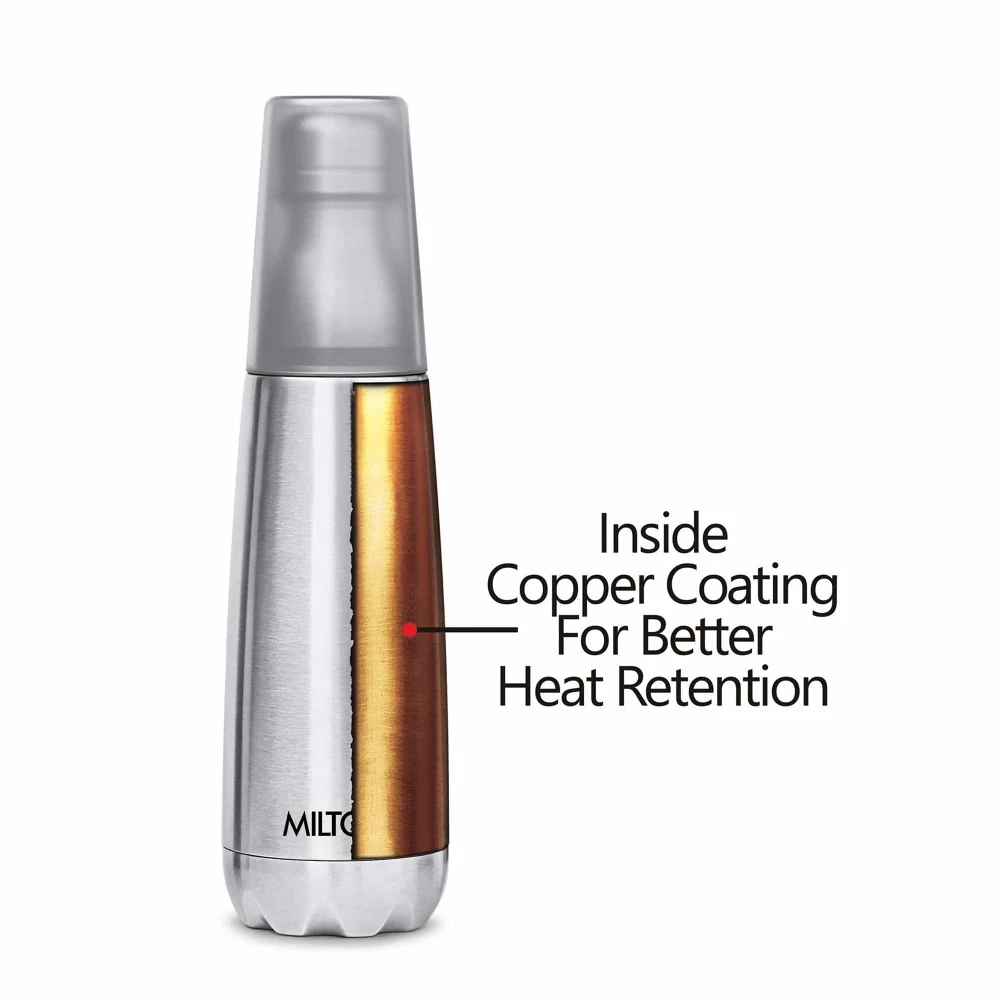 Vertex Thermosteel Bottle With Tumbler (Milton) - Image 5