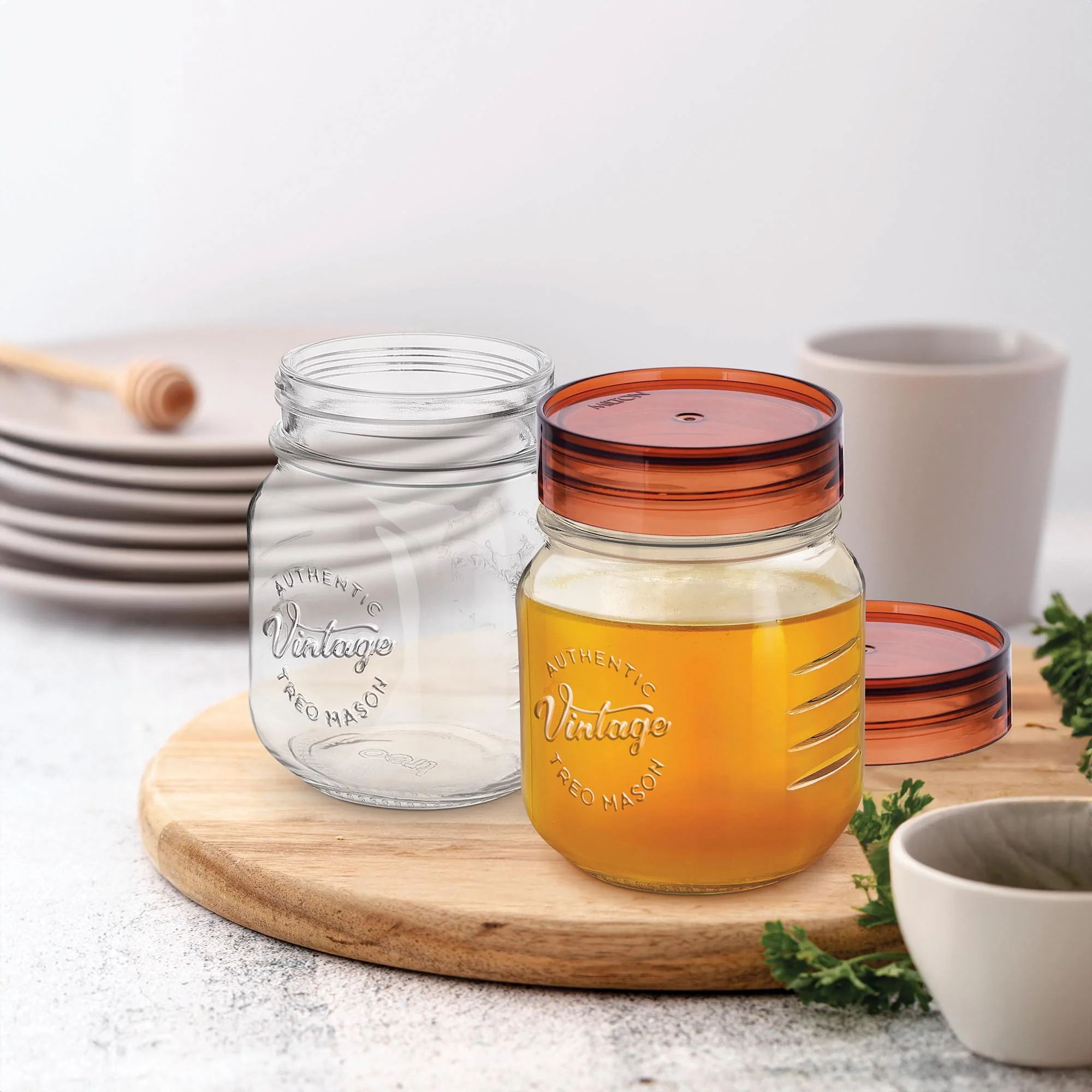 Vintage Glass Jar With Lid  (Treo by Milton) - Image 4