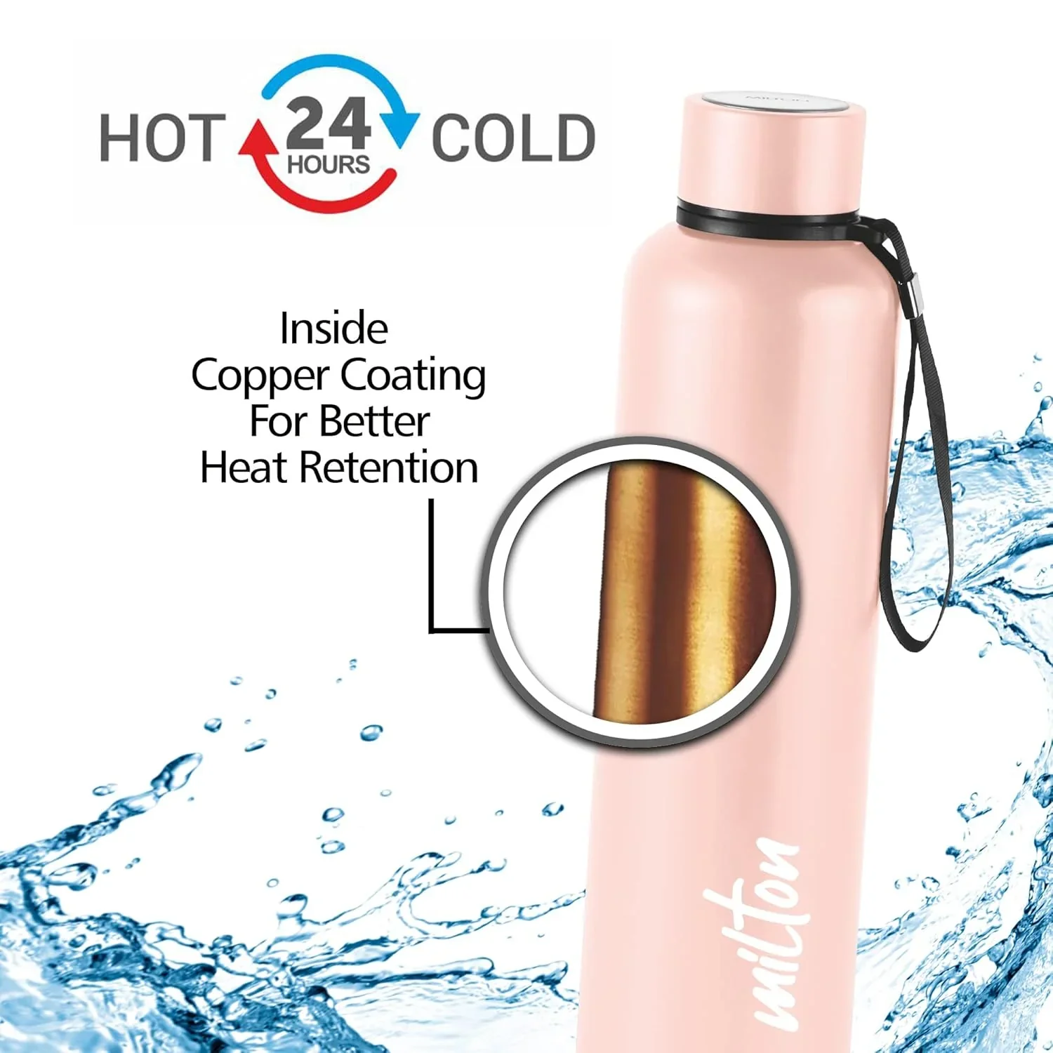 Wild Free Spirit 3D UV Printed Aura Thermosteel Bottle (Milton) - Image 3